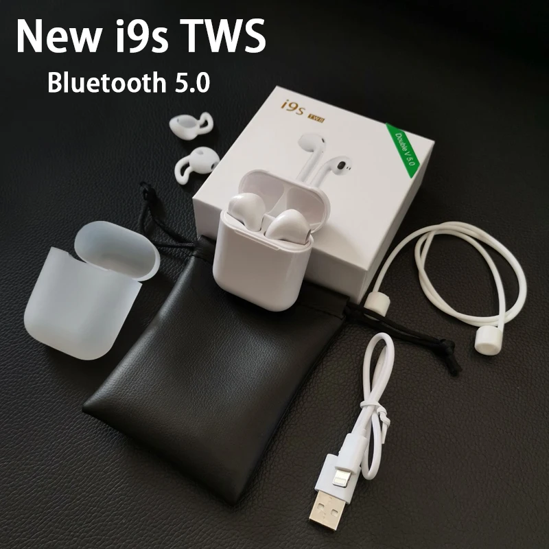 

New i9s TWS 5.0 air Wireless earbuds Stereo Earpiece pod mini tws i9s Bluetooth headsets air for iphonex xs max pods