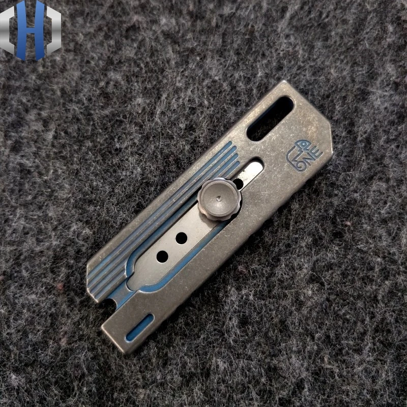 Titanium Alloy Second Generation Utility Knife EDC Outdoor Tool Knife Heavy Cut Paper Open Box Weapon One Hand Open And Close