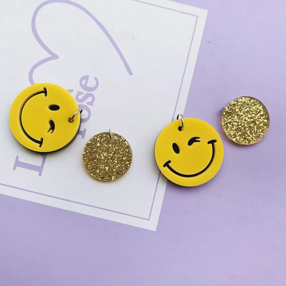 10pcs glitter round with hole charms flatback resin charms necklace pendant keychain charms for