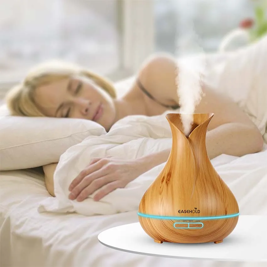  EASEHOLD 400ml Aroma Essential Oil Diffuser Ultrasonic Air Humidifier 7 color changing Auto Shut Of