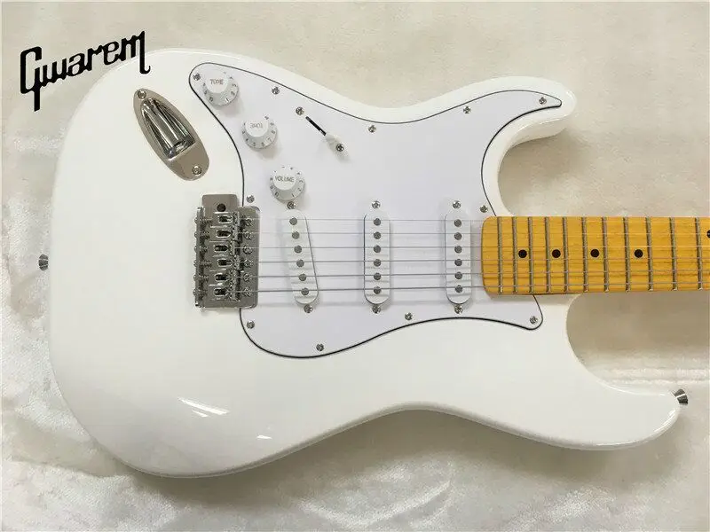 

Electric guitar/Gwarem left hand st guitar/white color/guitar in china