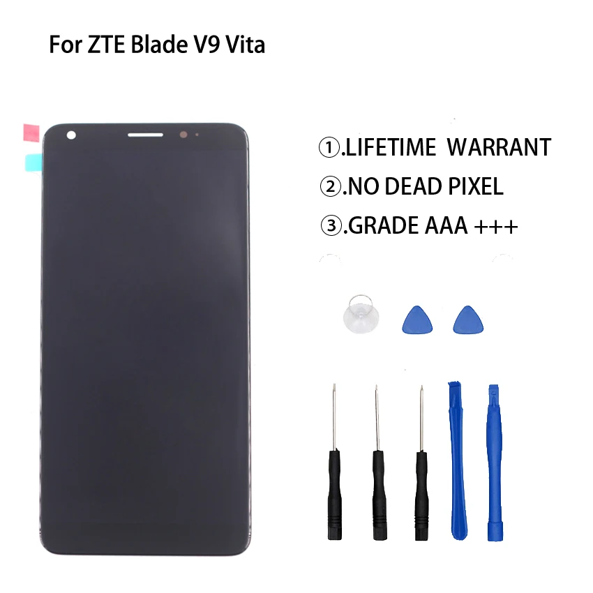 

5.45 inch For ZTE Blade V9 Vita LCD Display Touch Screen Digitizer Assmbly For ZTE Blade V9 Vita LCD Screen Free Tools