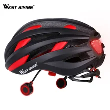 Запад biking Велоспорт MTB Дорожный велосипед шлем Bluetooth USB с светодиодный задний фонарь велосипед шлем навигации Открытый безопасности шлем ciclismo