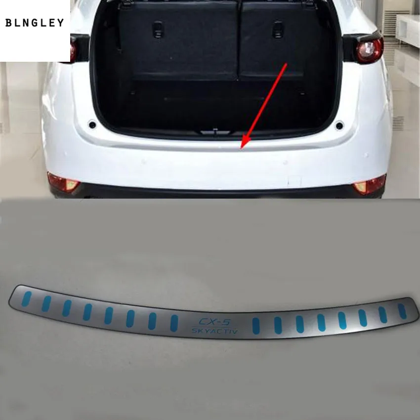 

Free shipping for 2017 2018 Mazda CX-5 CX 5 CX5 Stainless Steel back rear trunk Sill Scuff Plate Protection pedal