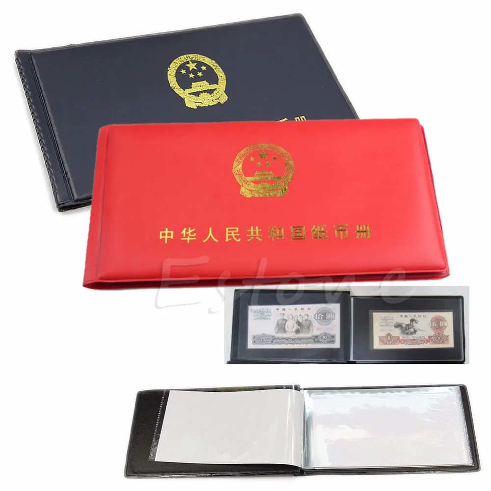 Бумажные держатели для денег коллекция карманов альбом книга Collecting-W110