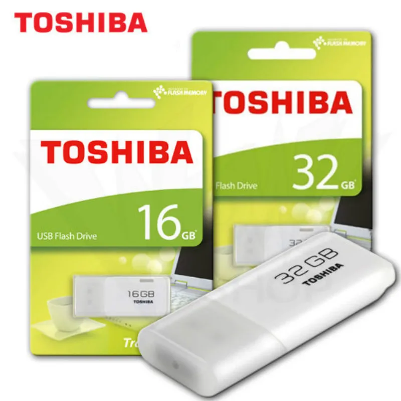 

TOSHIBA U202 USB Flash Drive 64GB Pen Drive 32GB Pendrive USB2.0 White Flash Drive Disk MemoryStick U202 Usb Stick Pendrive