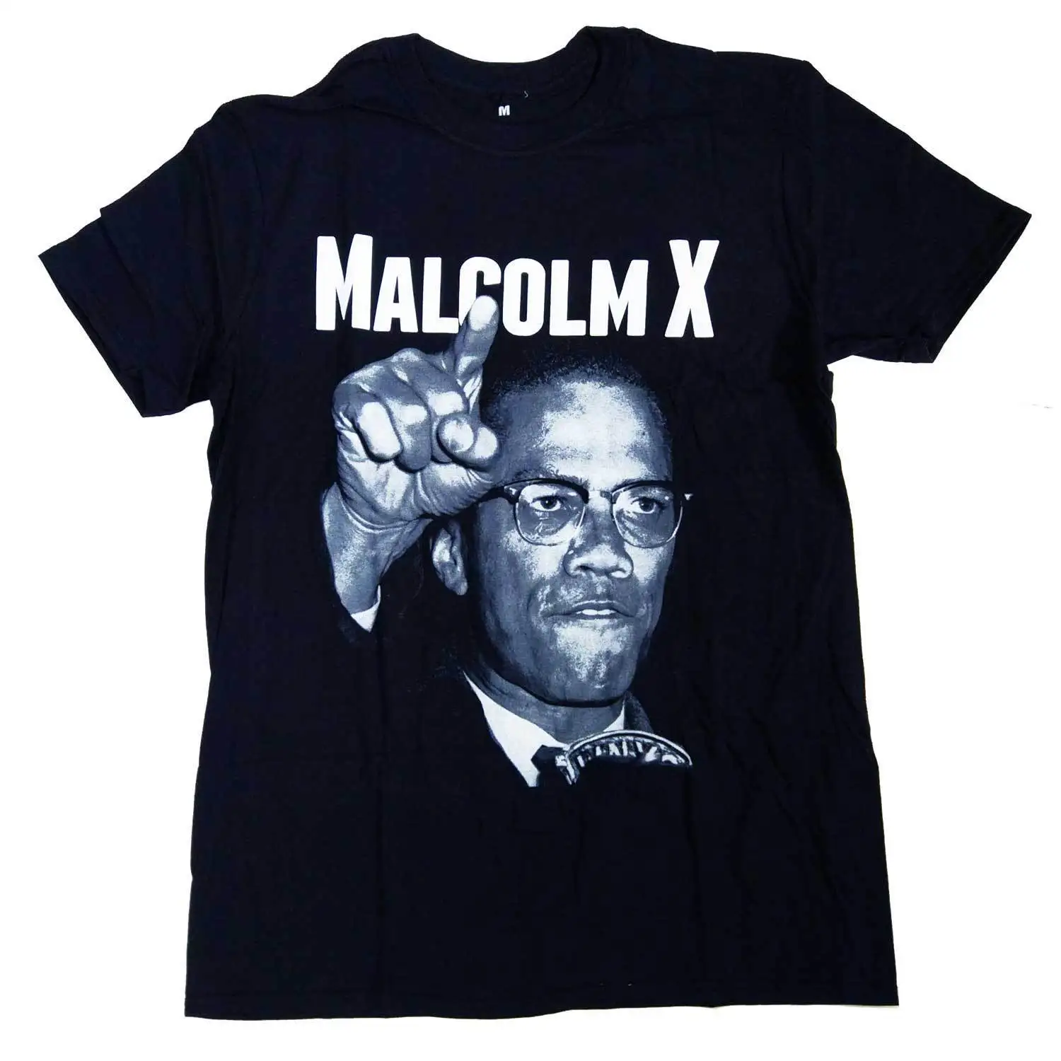 

Malcolm X T Shirt - Pointing 100% Official Old Skool Hooligans Cool Casual pride t shirt men Unisex New Fashion tshirt Loose