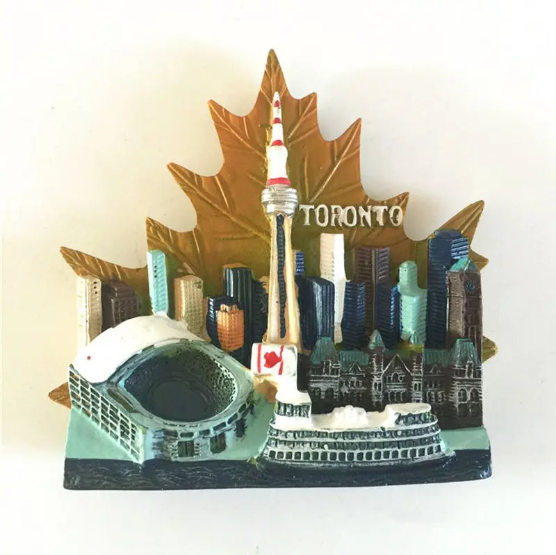 Hot Sale New Maple Leaf Of Toronto, Canada 3D Fridge Travel
