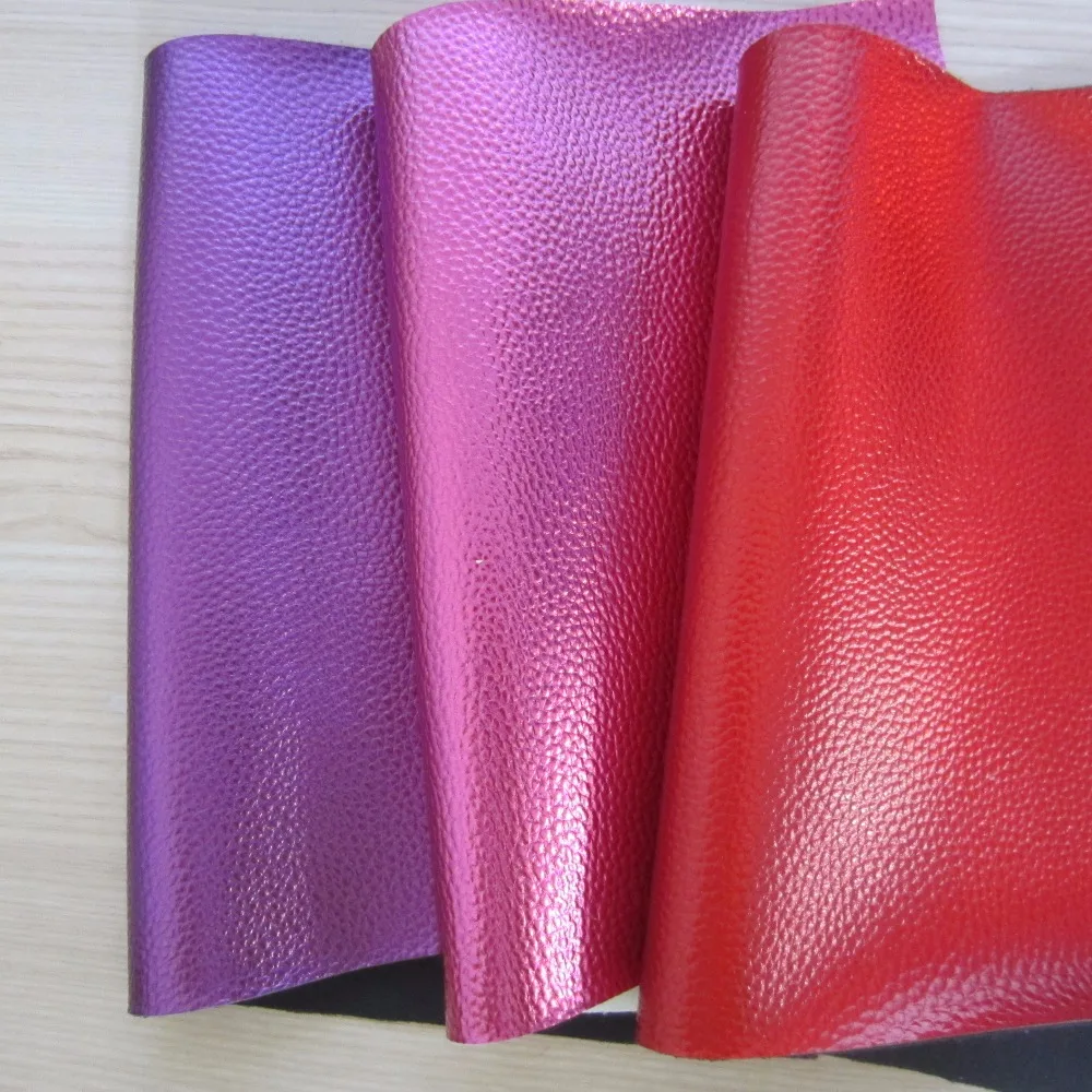 Buy 3pcs 21 x 30cm A4 sheet litchi PU leather fabric