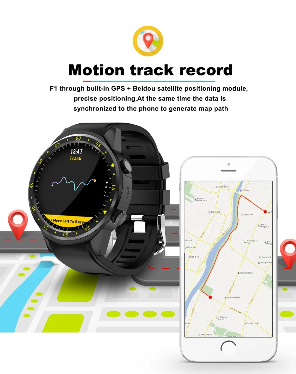 F1 Спортивные Смарт-часы телефон MTK2503 двойной Bluetooth gps Beidou монитор сердечного ритма во время сна Смарт-часы для Android IOS Телефон PK X100