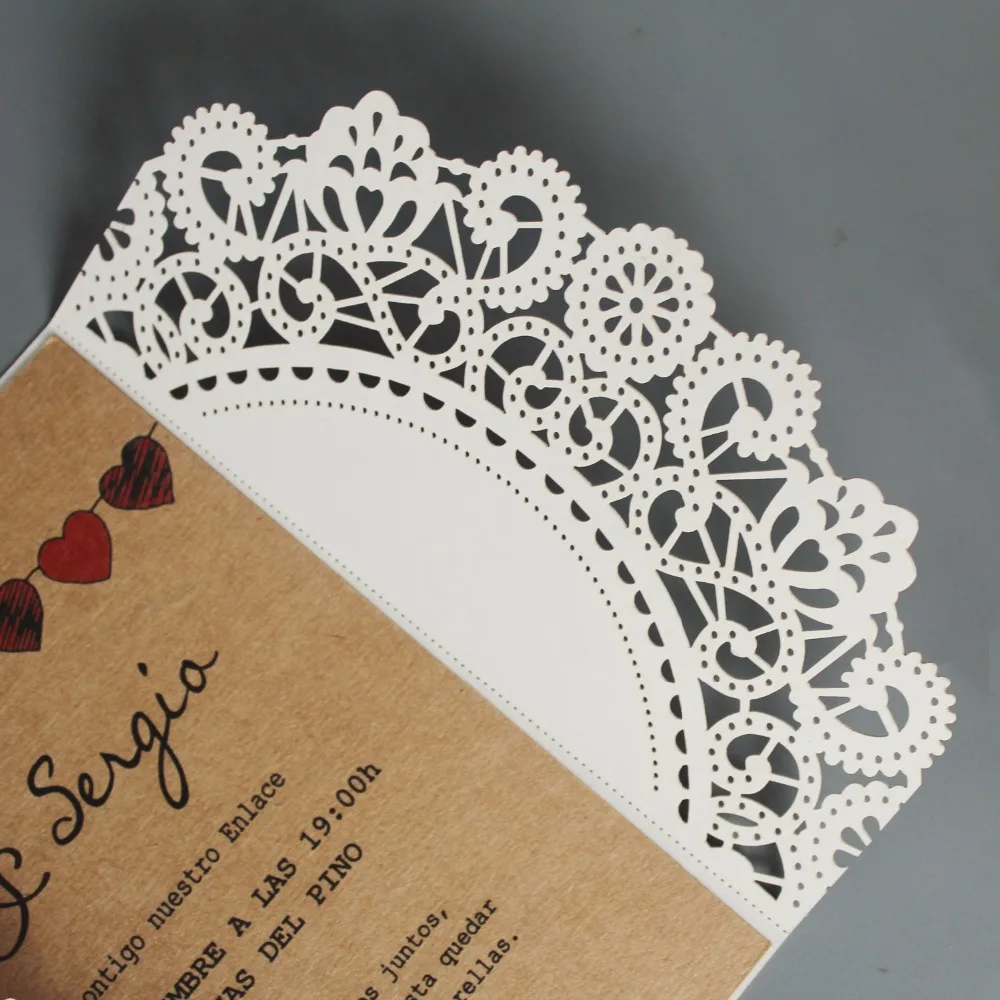 lace wedding invitation
