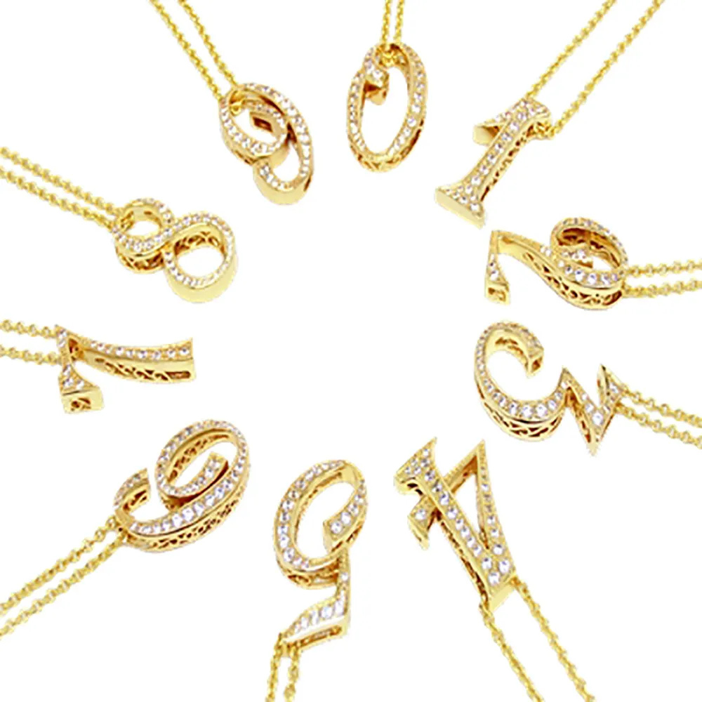Lovecabin, Настоящее серебро, 925 пробы, цифра 7, 8, 9, ожерелье с кулоном для женщин, циркон, хорошее японское ожерелье с кулоном, цифра 1, 8