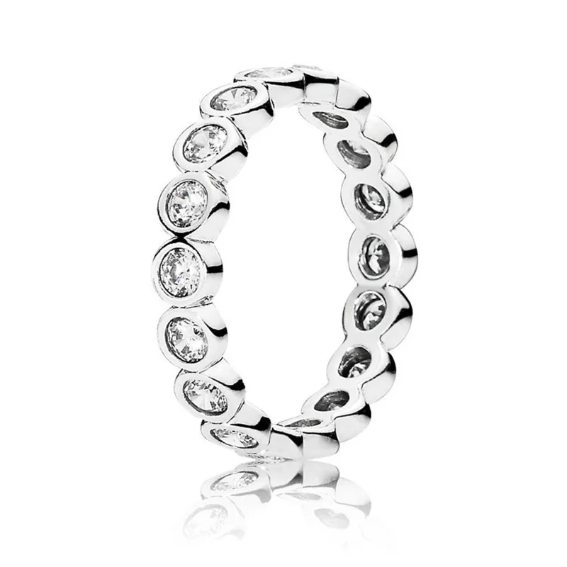 

Trendy Original 925 Sterling Silver Alluring Large Brilliant Cut Ring For Women Wedding Engagement Gift Fine Pans Jewelry
