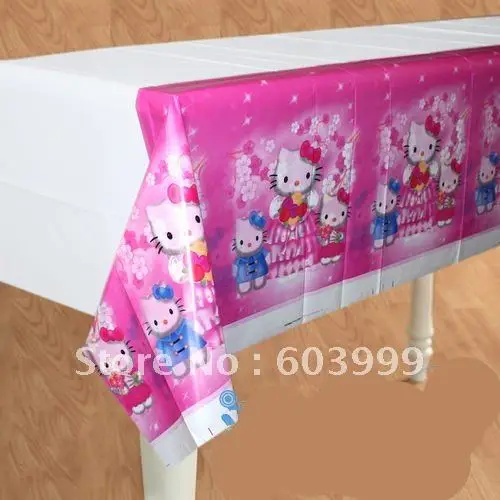 20 Hello Kitty Birthday Party Supplies Plastic Table Cover Table Cloth