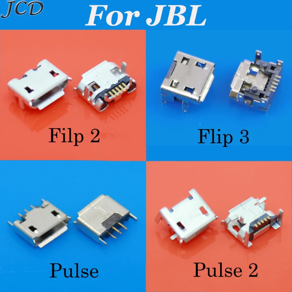 JCD 50 шт. для JBL FLIP 3 2 Pulse Bluetooth Колонка микро USB разъем док-станция зарядный порт