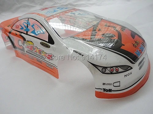 YUKALA 1/10 RC Гоночная машина ПВХ оболочка корпуса для удалить управления drift car 200 мм