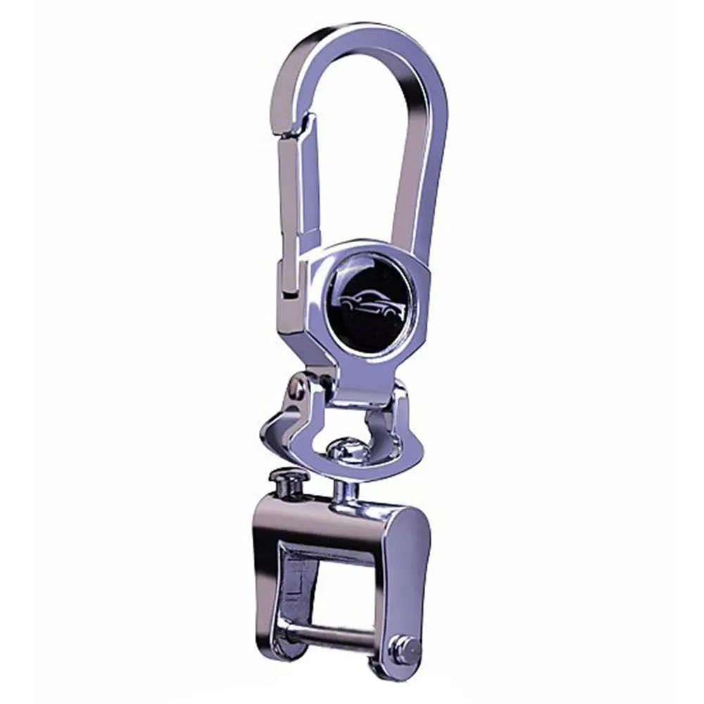 

Aeleo B101 Car Key Chain Metal Keychain with Press Button 360 Degree Freely Swing Alloy Key Rings Best Gift for Men and Women