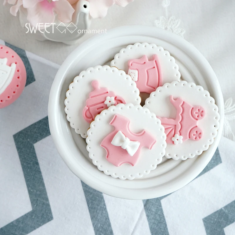 4pcs Simulation Cookie Years Feast Dessert Table Cute Baby Series Cookies