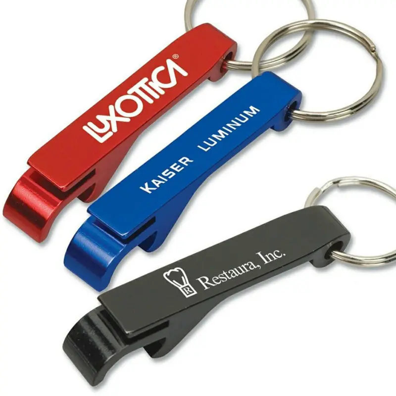 300 Personalized Bottle Opener Keychain Metal Aluminum Keyring