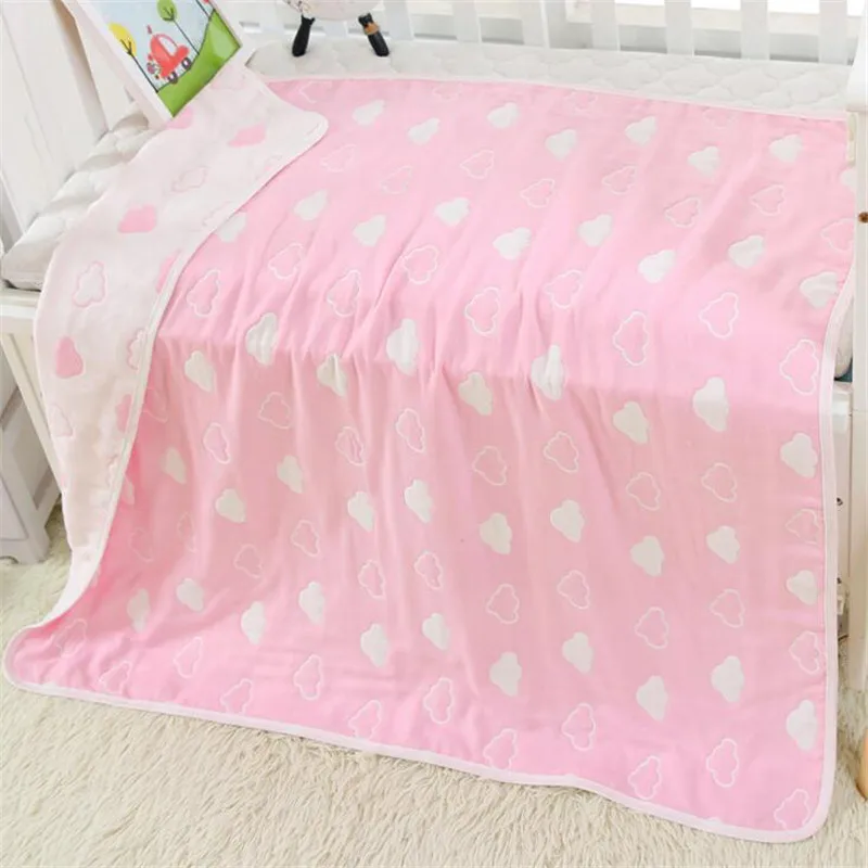 Муслин для новорожденных, хлопок, мягкое детское одеяло, детский Пеленальный плед, 110x110 см, постельные принадлежности, одеяла для пеленания, банное полотенце - Цвет: as the photo