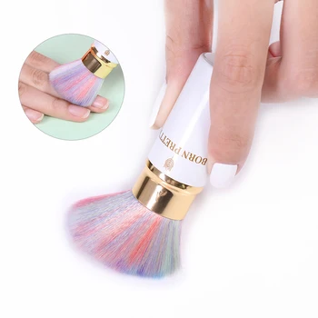 

BORN PRETTY Powder Dust Cleaning Brush Gradient UV Acrylic Gel Powder Remover Nail Dust Brushes Flexible Manicuring Tools