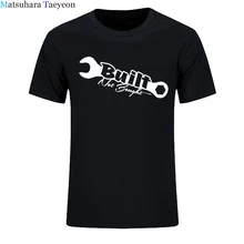 Новая летняя мужская футболка с коротким рукавом, забавный турбо гаечный ключ, built Not bought, дрифт, опущенный автомобиль, окно, круглый вырез, футболка, повседневная одежда