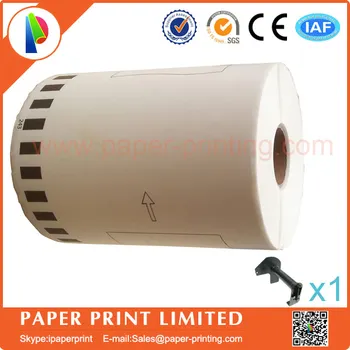 

5x Rolls Brother DK-22243 DK22243 DK 22243 etiqueta Continuous Compatible Label 102mmX30.48M with permanent plastic dk-22243