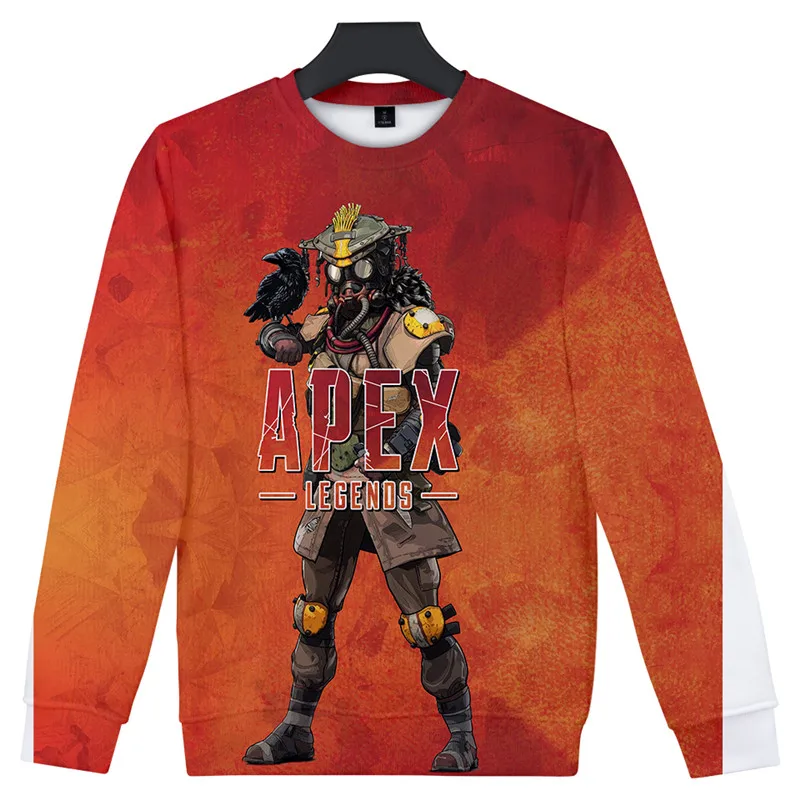 

2019 Spring New Long-sleeved Round Neck Pullover Tops Apex Legends Men and Women Long-sleeved Casual Round Neck Sweatshirt