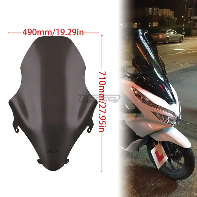 Motorcycle Windshield Abs Windscreen Wind Deflector For Honda Pcx 125 Pcx125 150 18 19 Parabrisas Defletor Vento Moto Windscreens Wind Deflectors Aliexpress
