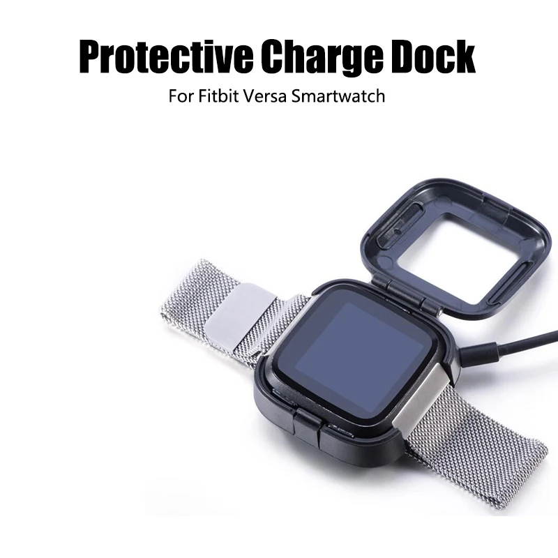 

SIKAI PC Pprotective Charging Dock For Fitbit Versa High Quality Charger For Fitbit Watch Fast Charge Dock For Fitbit Smartwatch