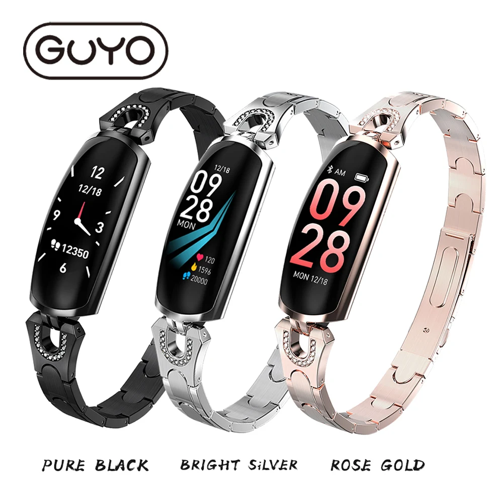 

Women Lady Fashion SmartWatch Heart Rate Monitoring Bluetooth For Android IOS Smart Bracelet Fitness Tracker SmartWatch Female