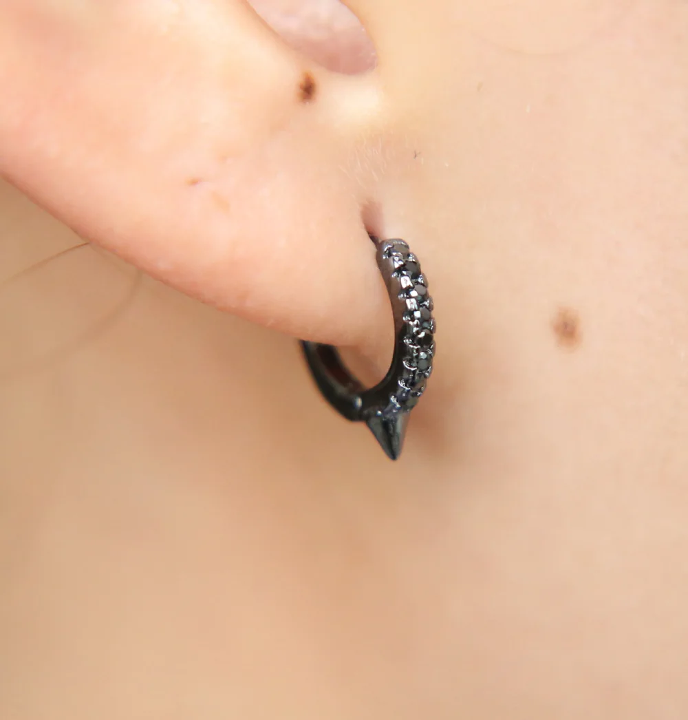 2018 Hot Fashion Real 925 Silver Circular Dot Stud Earrings With Color Plated For Women Authentic Original Jewelry Gift (8)
