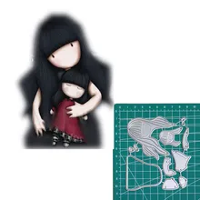Holding a doll new 2019metal cutting dies doll girls for scrapbooking and making paper for cards doll for marie a