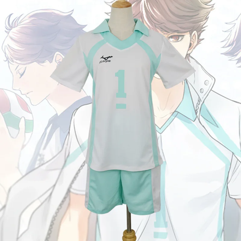 Cosplaydiy Аниме Haikyuu костюм Karasuno Aoba Jousai Oikawa Tooru Hajime Iwaizumi для школьного волейбола L320| |
