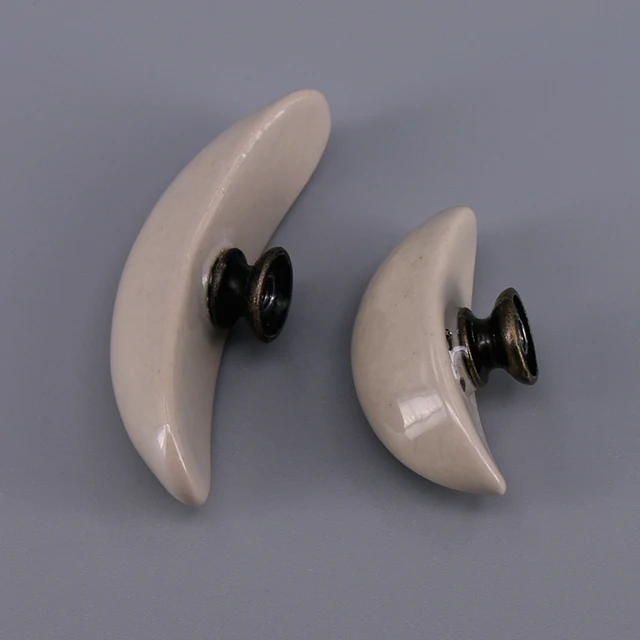 Special Price 6PCS Grey Crescent Knob - Vintage ceramic Drawer Pull - Kitchen Furniture Cupboard closet Decorative Knob - Cabinet Decor Special Price 6PCS Grey Crescent Knob - Vintage ceramic Drawer Pull - Kitchen Furniture Cupboard closet Decorative Knob - Cabinet Decor