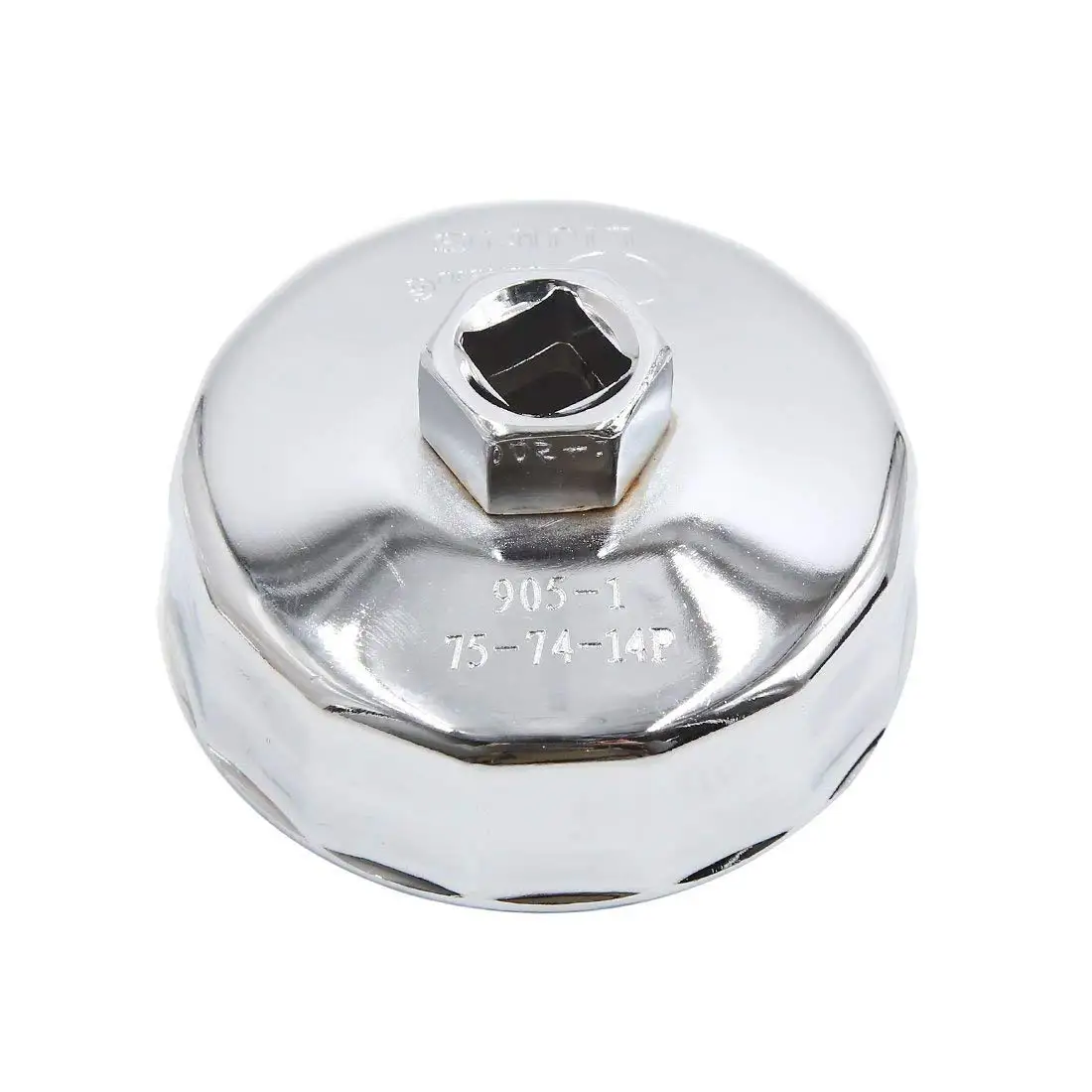 uxcell Steel 76mm Inner Dia 14 Flutes Car Oil Filter Cap Wrench Housing
