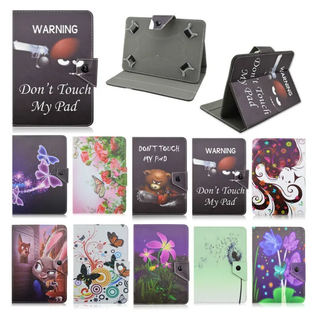 7 inch Universal Tablet Case for Megafon Login 2 Login2 MT3A/Login 3 Login3 MT4A PU Leather Stand Cover Dust plug &amp Touch Stylus |