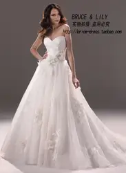 Vestido de noiva халат de mariée 2018 Милая невеста цветы свадебное платье с кружевной аппликацией для матери невесты платья