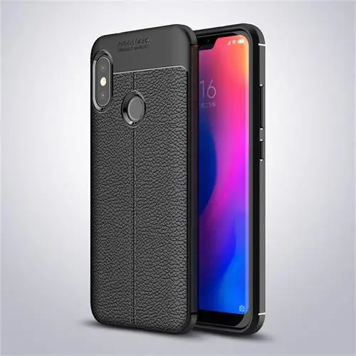 Чехлы для Xiaomi Redmi 6A/Redmi 6 Pro чехол Роскошный Силиконовый ТПУ задняя крышка аксессуар Coque Fundas на Redmi6 глобальная версия - Цвет: Black