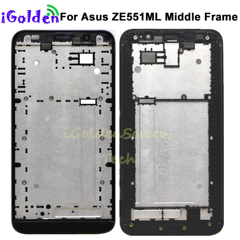 Передняя средняя рамка ze550ml для Asus Zenfone 2 ZE551ML Корпус Z00AD запасные части|Корпусы и