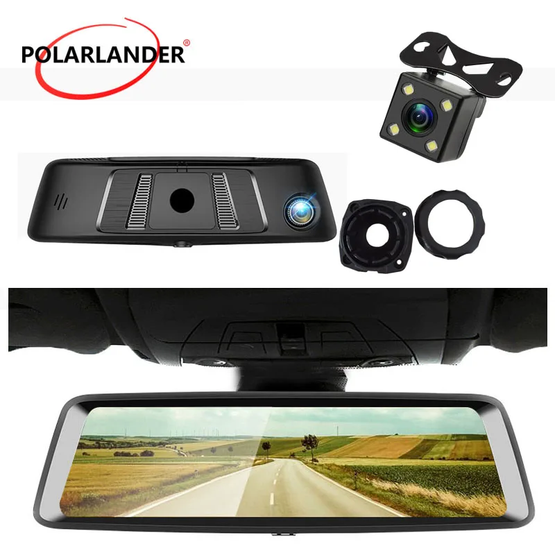 A9 10\ DVR MP4/MP5/RMVB Touch Screen Bluetooth WiFi 4G Android GPS ADAS Camera Video Drive Recorder G-SENSOR Rearview Mirror