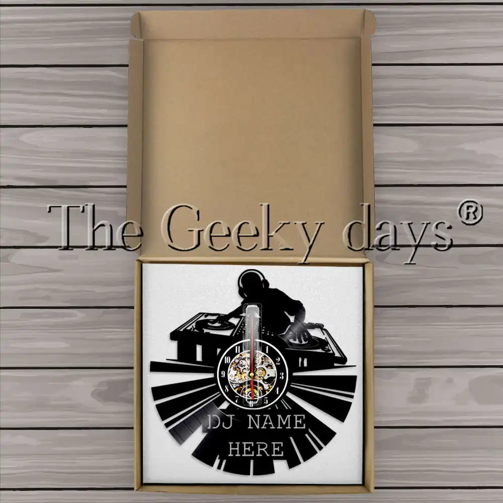 Ceny 1 sztuka słuchawki DJ kreatywny płyta winylowa zegar ścienny 12 \