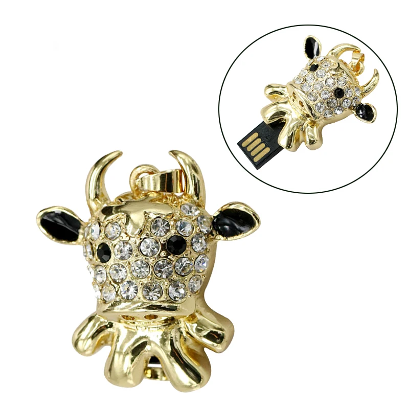 

Full capacity memory stick 16gb Cow usb flash drive bull u disk 8gb usb 2.0 flash 4GB usb stick 32gb usb flash disk 64gb