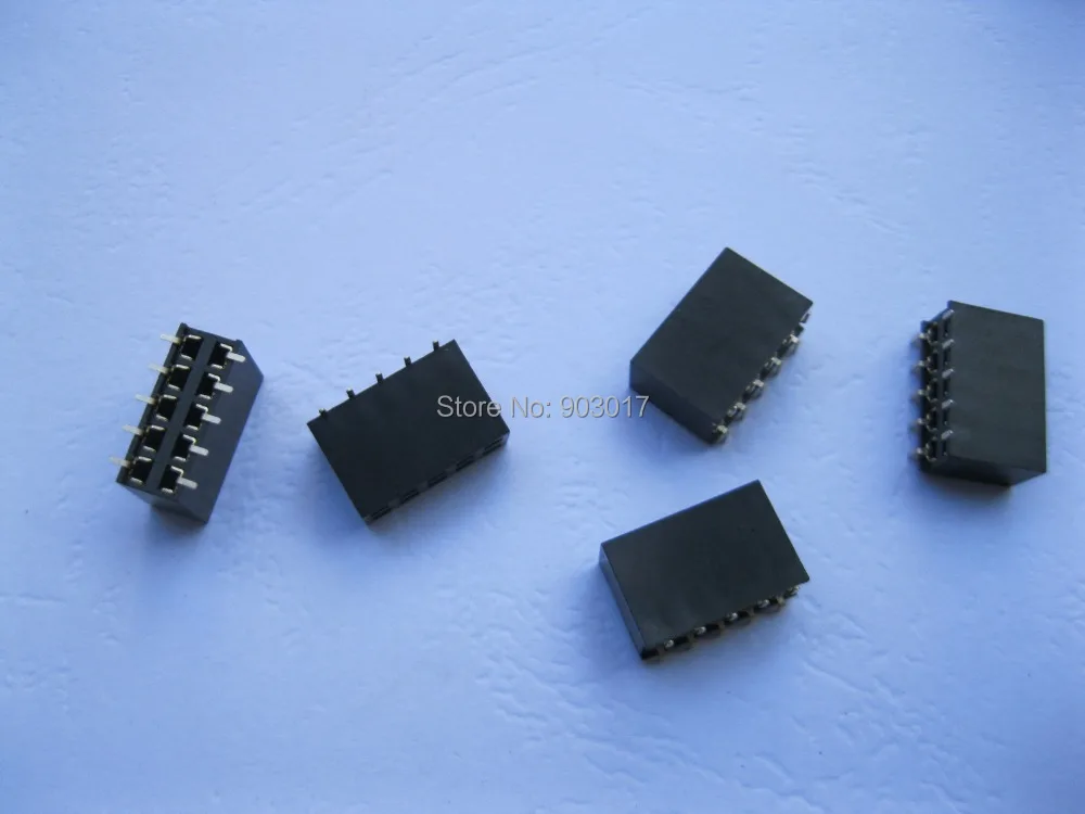 

5 pcs SMD SMT Pitch 2.54mm 2x5 10pin Breakable Female Pin Header Double Row Strip Gold Plated