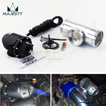 

2.25" 57mm straight Flange Pipe+ ADJUSTABLE ssqv SQV Blow Off Valve BOV II 2 BLACK