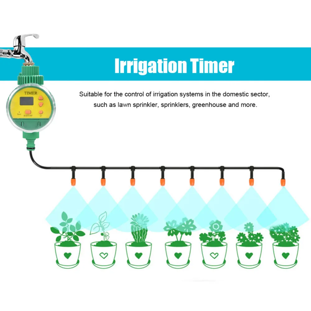 Интеллектуальный автоматический электронный ЖК-цифровой таймер для полива, таймер для полива, система полива