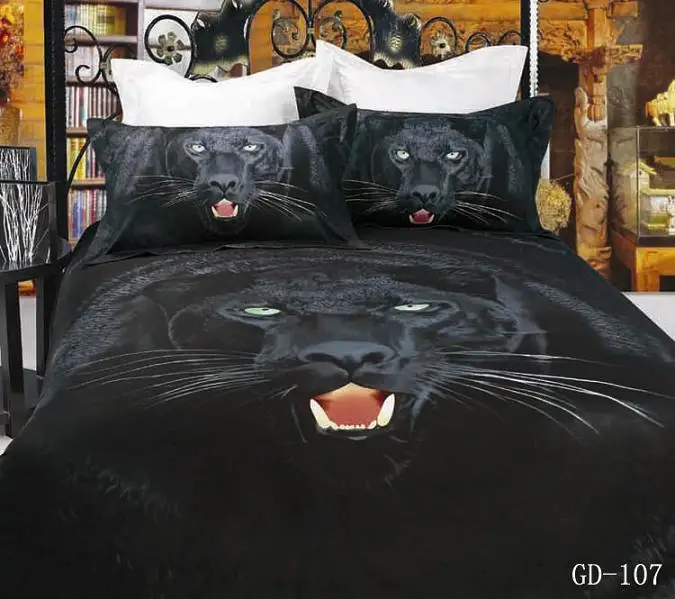 3D Black panther bedding set california king queen size quilt duvet cover bedspread bed in a bag