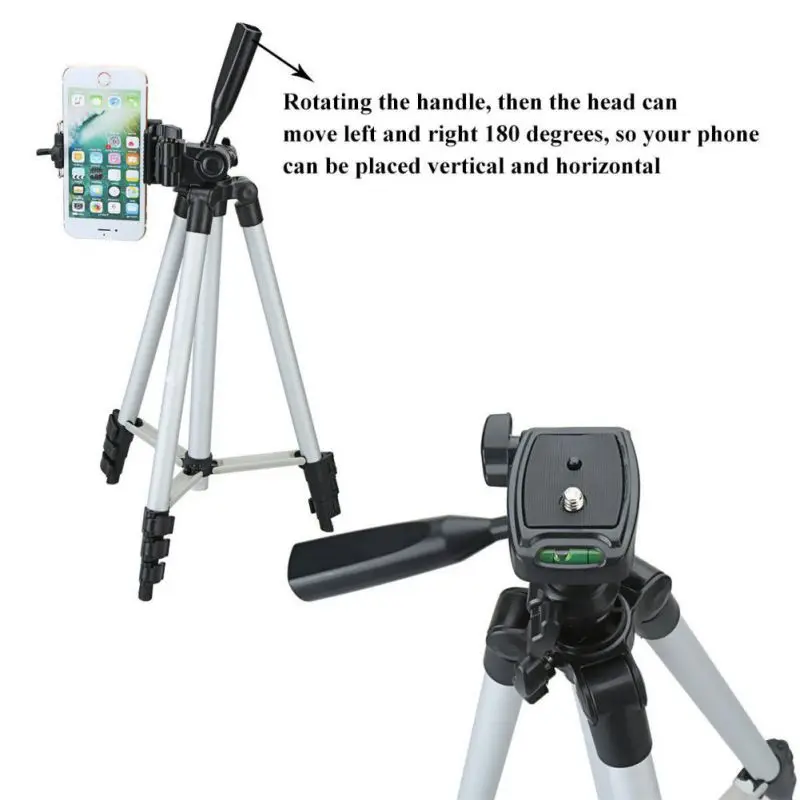 Универсальная селфи палка для камеры штатив 23-50 дюймов алюминиевый штатив для Gopro iPhone Xiaomi SamSung HuaWei