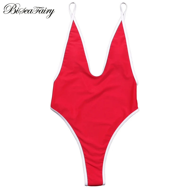 Biseafairy One Piece Swimsuit Push Up Swimwear 2019 Summer Sexy