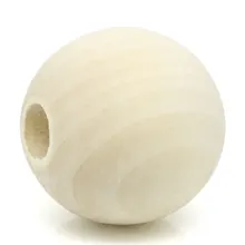 25Pcs Wood Spacer Beads Round Ball Natural Wooden Charms 3.3cm Dia.(1 2/8 25Pcs Wood Spacer Beads Round Ball Natural Wooden Charms 3.3cm Dia.(1 2/8